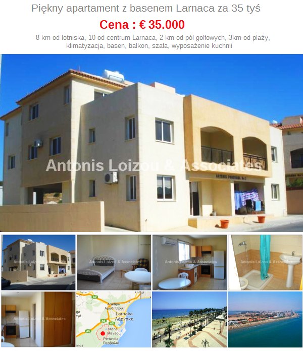 Larnaca apartament 35k euro